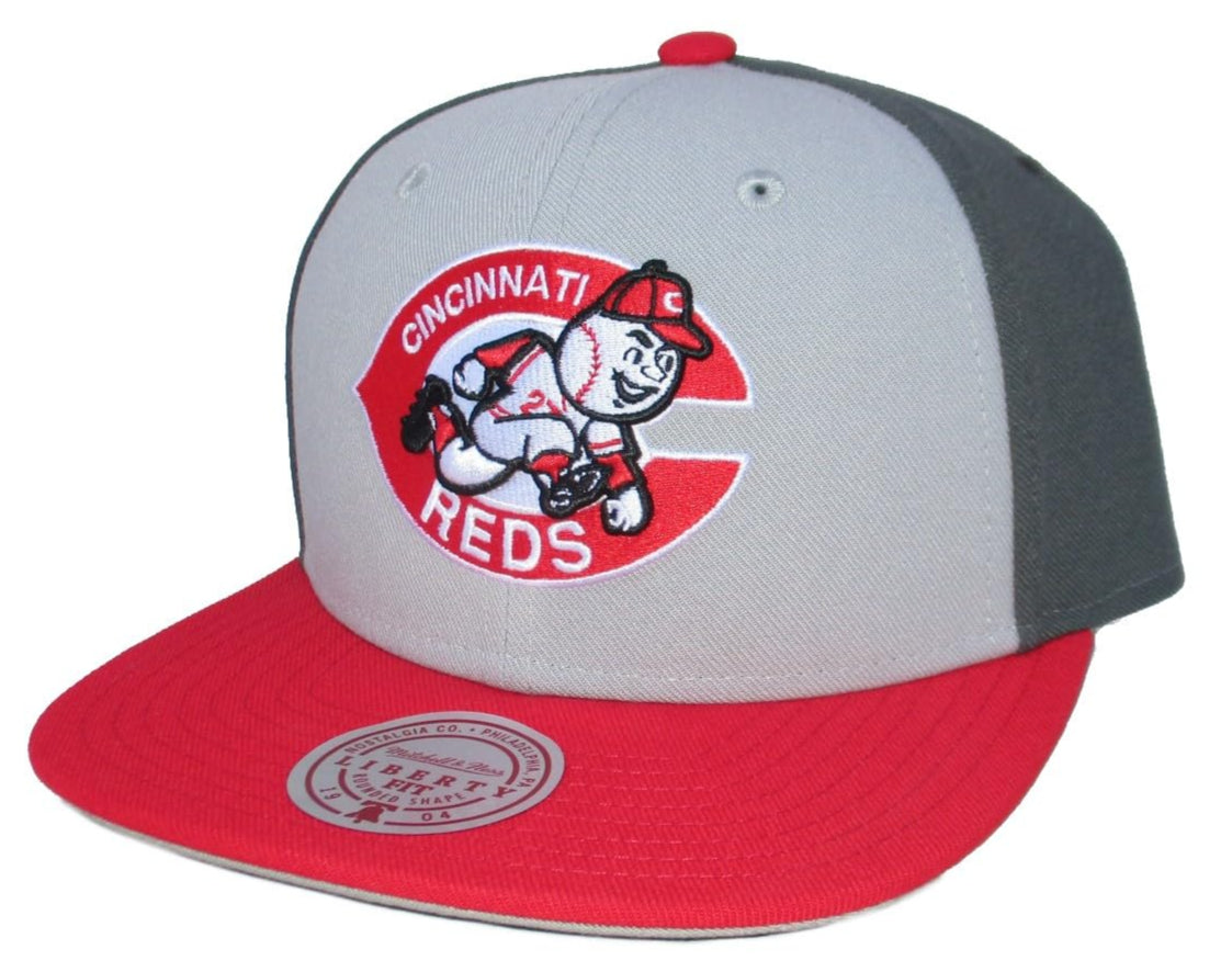 Mitchell & Ness Men's MLB Triple Play Liberty Snapback Coop Reds Snapback Caps