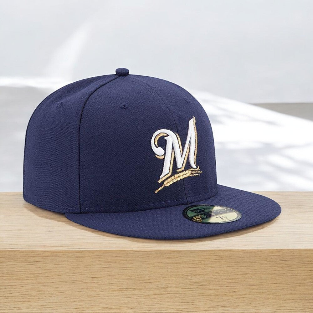 New Era Men's MLB Authentic 59Fifty Performance Fitted Brewers