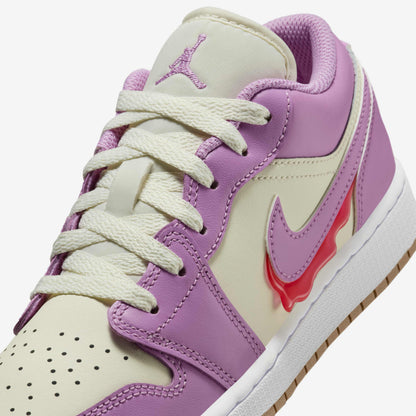 [hj5961-500] Grade School Air Jordan Retro 1 Low Se Fem 'peanut Butter & Jelly'