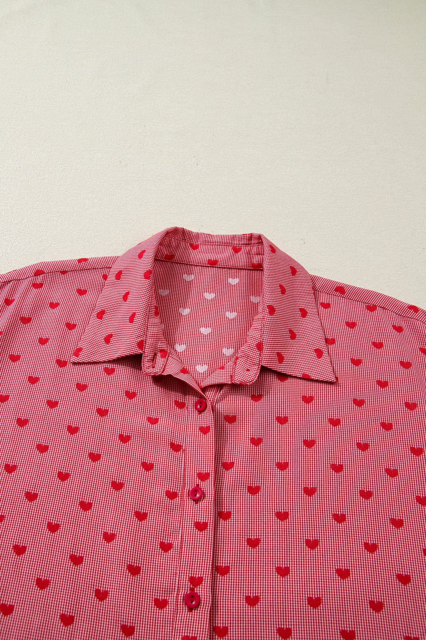 Threaded Pear Charlie Sleeve Loose Valentine Shirt