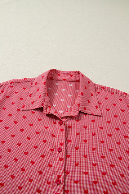 Threaded Pear Charlie Sleeve Loose Valentine Shirt