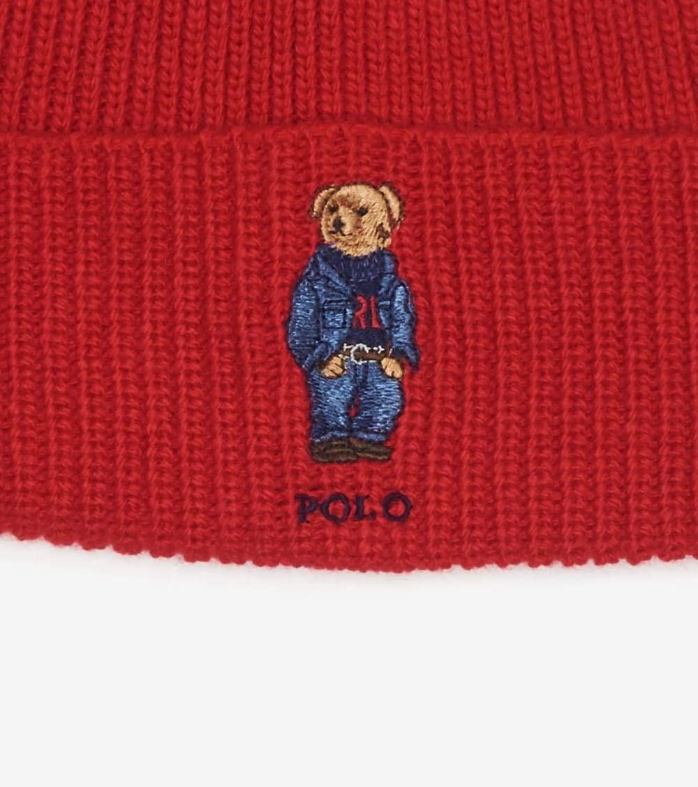 Adult Polo Ralph Lauren Solid Denim Bear Beanie