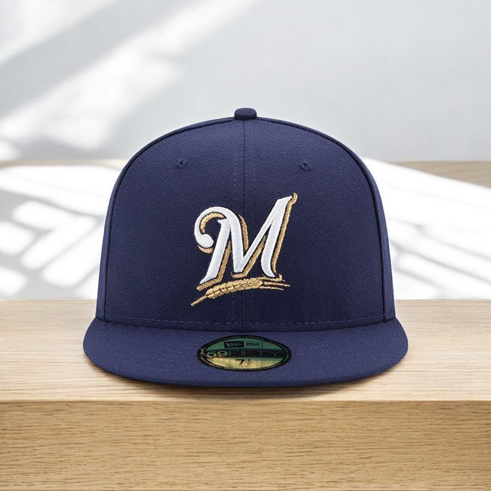 New Era Men's MLB Authentic 59Fifty Performance Fitted Brewers