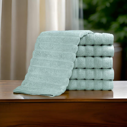 Classic Turkish Towels 100% Turkish Cotton Washcloths Set of 6, Absorbent & Quick Dry, Face Towels Wash Cloths for Hotel, Spa & Gym I 13"x13" - Classic Turkish Towels