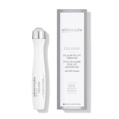 Skincode Cellular Eye Lift Power Pen 15ml - Anti-Aging Eye Serum with Caffeine & Hyaluronic Acid