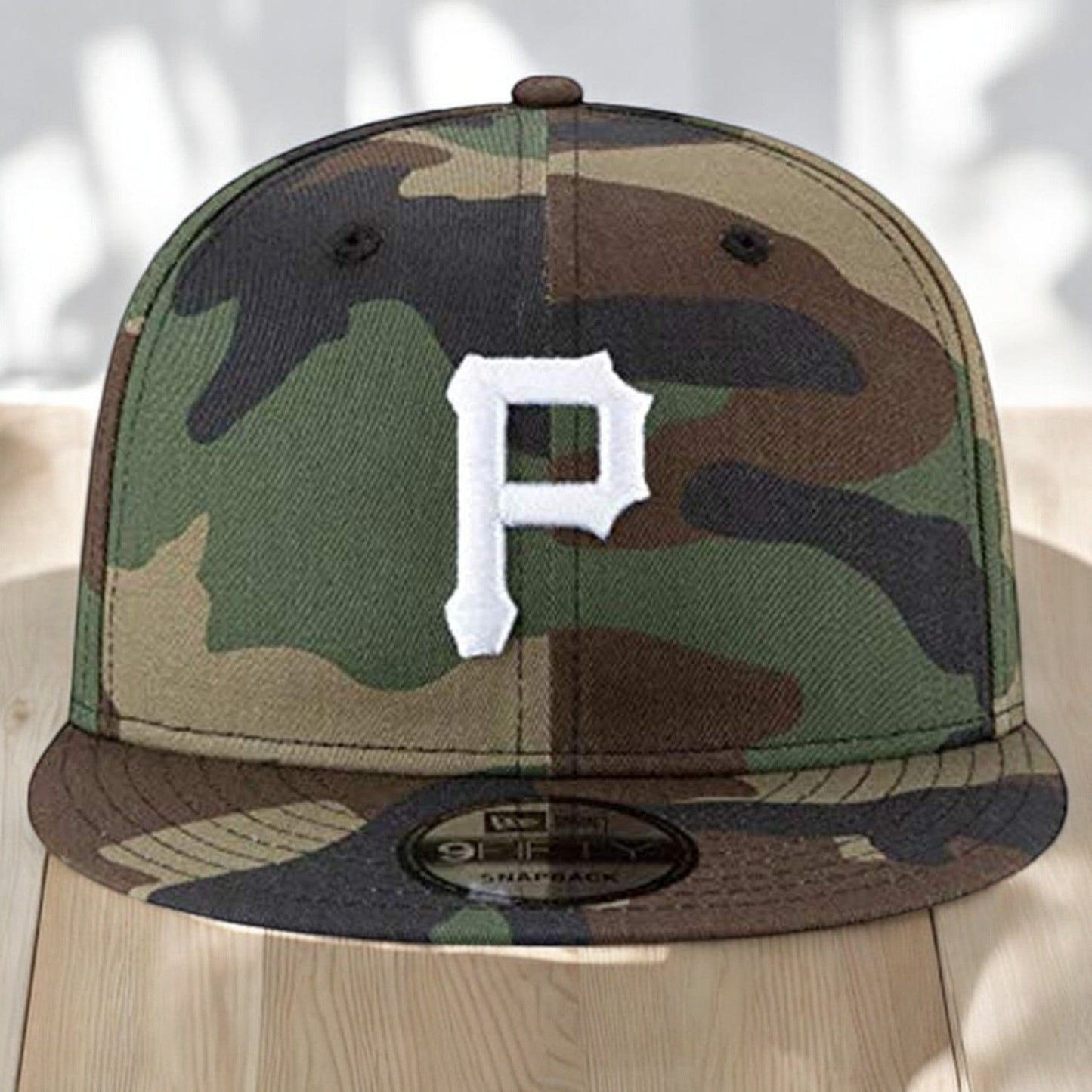 Men's New Era MLB 950 Basic Wooland Camo Snapback - Pittsburgh Pirates