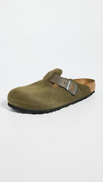 Birkenstock Boston Suede Clogs