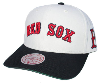 Mitchell & Ness Men's MLB Off Word Pro Snapback Red Sox Snapback Caps
