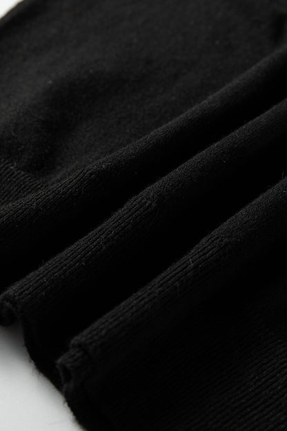Threaded Pear Scarlett Striped Trim Varsity Sweater