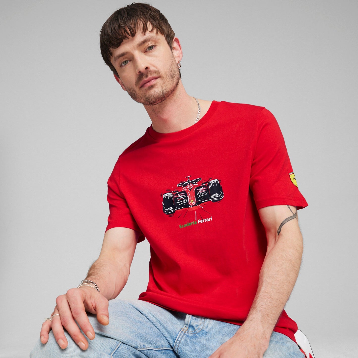 Puma Men's Ferrari Race Graphic Tee Tops