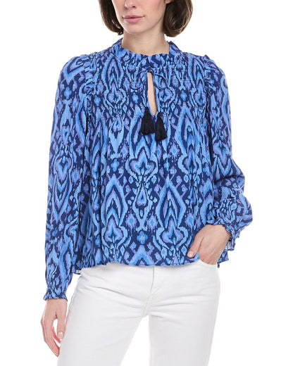 BLUE MULTI IKAT PRINT-