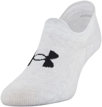 Under Armour Men's Essential Ultra Low Tab Socks 6-Pack - Grey/White/Black