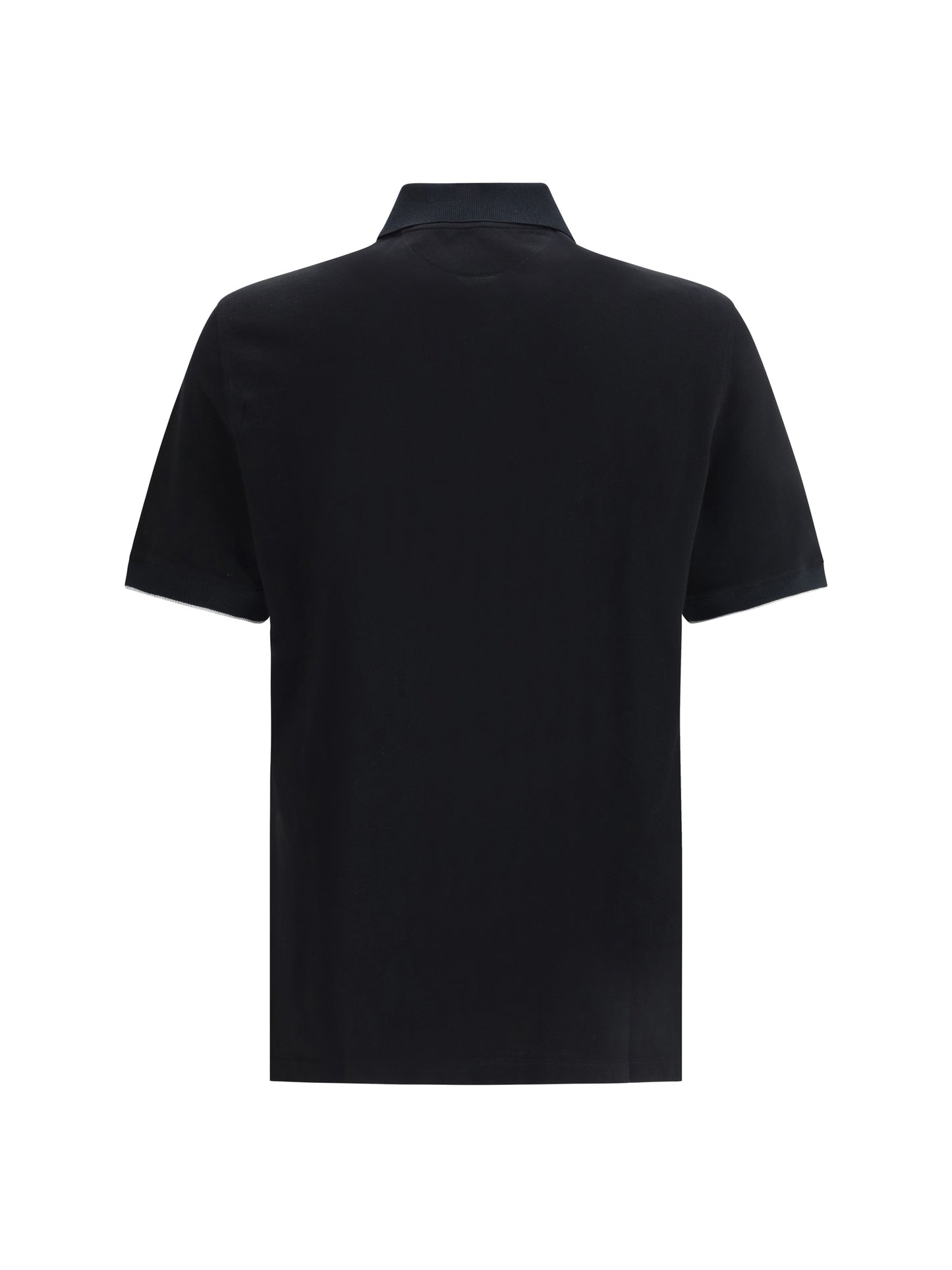 Polo Shirt Cotton Black/Grey
