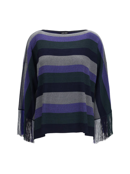 Sweater Asv Viscose Fringe Multicolour