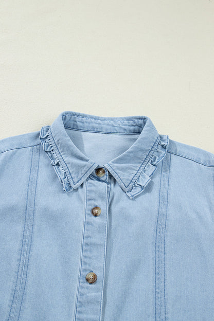 Threaded Pear Destiny Edge Collared Shift Dress