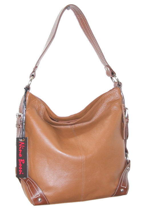 Nino Bossi Moda Milano Hobo - Cognac