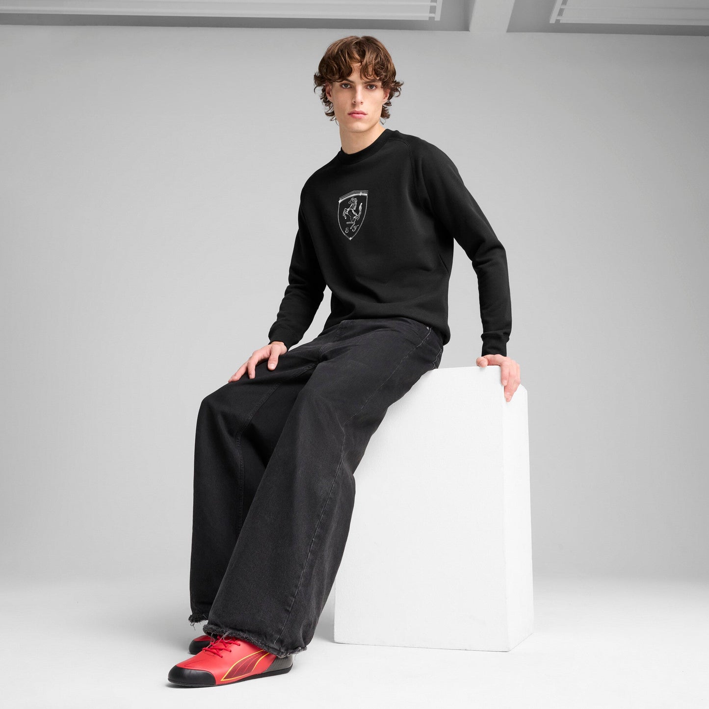 Puma Men's Ferrari Race Big Shield Crew
