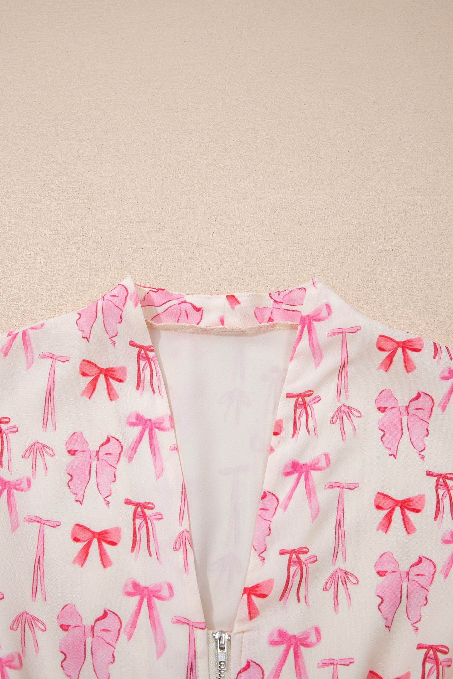 Threaded Pear Alianna Sleeveless Bow Mini Dress