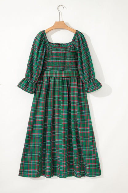 Threaded Pear Scarlett Waist Flared Midi Dress