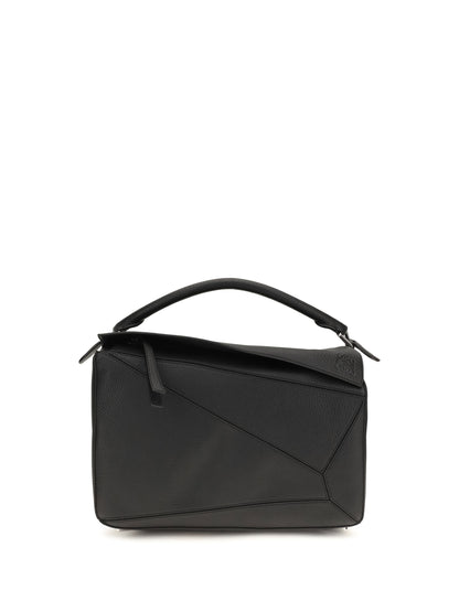 Handbag Puzzle Large Black Leather