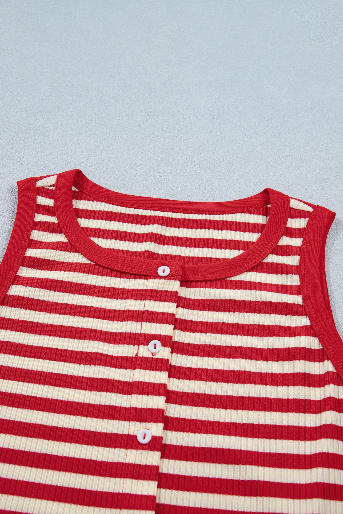 Threaded Pear Monica Ribbed Knit Tank Top