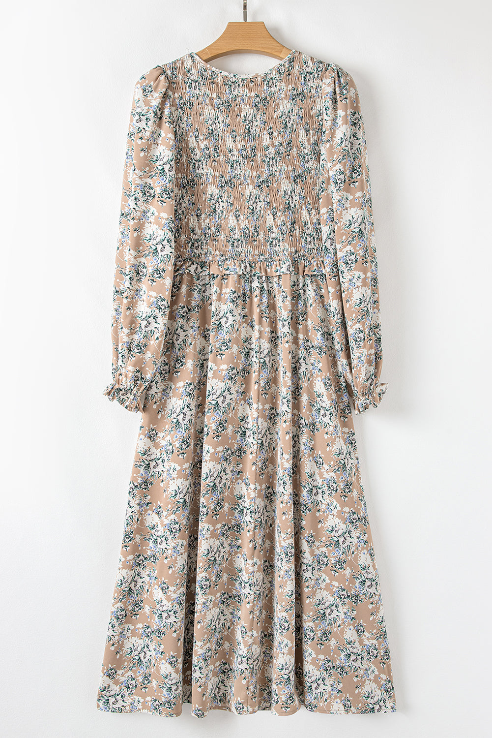 Threaded Pear Indy Puff Sleeve Long Dress