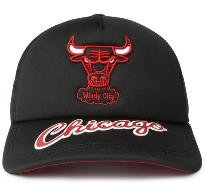Mitchell & Ness Men's NBA Puff The Magic Trucker Hwc Bulls Hats