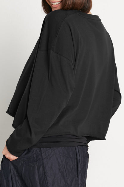 Pima Cotton Mini Luxury Boxy T-Shirt - Black