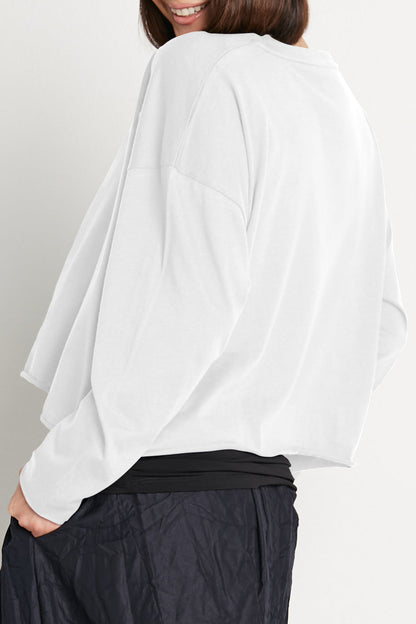 Pima Cotton Mini Luxury Boxy T-Shirt - White