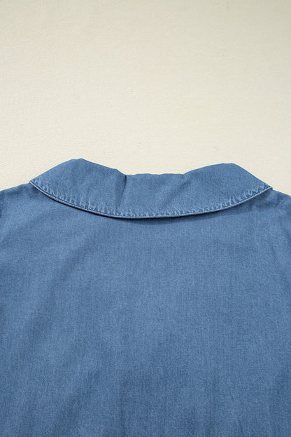 Threaded Pear Emmy Sleeve Tied Peplum Top