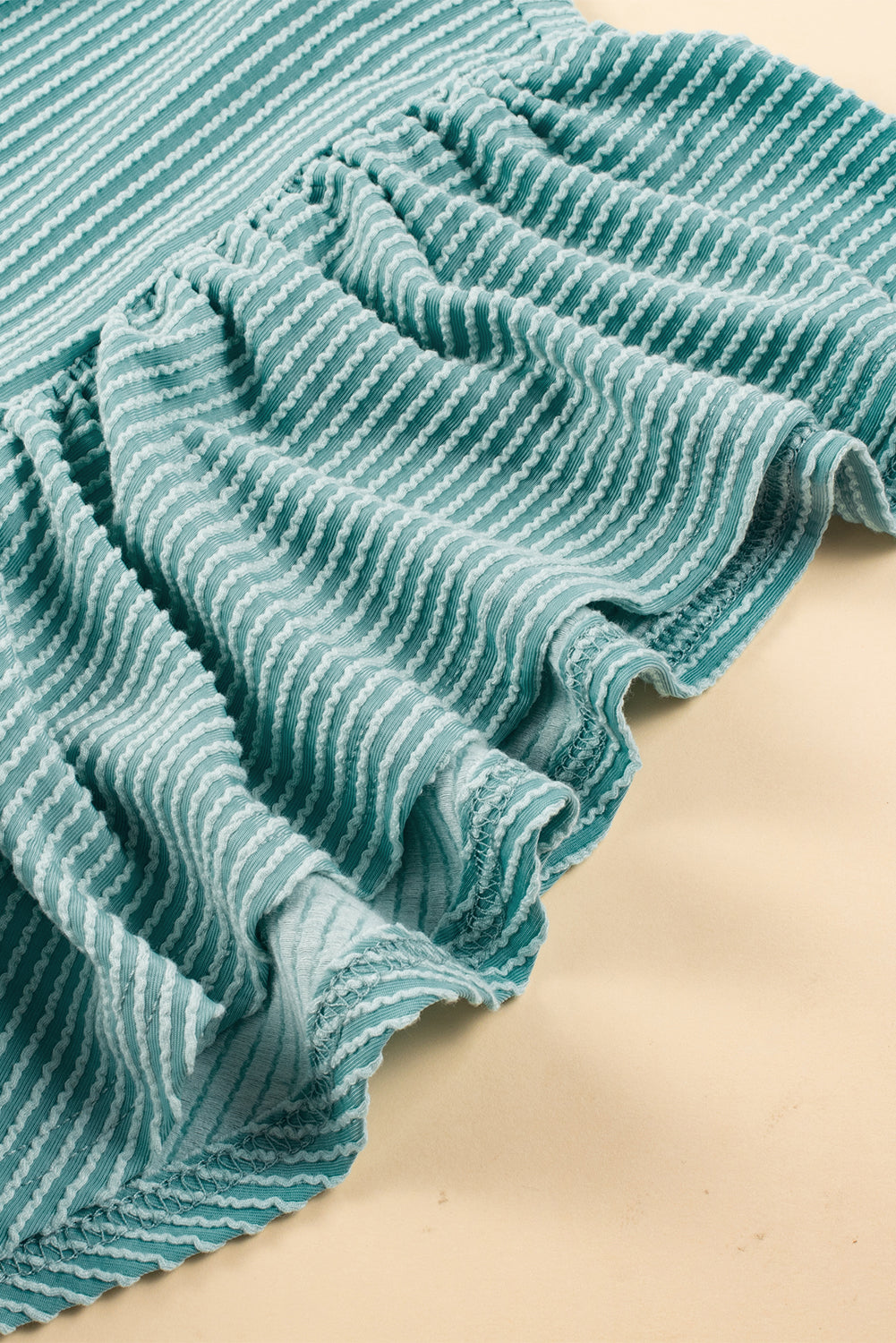 Jocelyn Ruffled Flutter Sleeve Dress - Threaded Pear