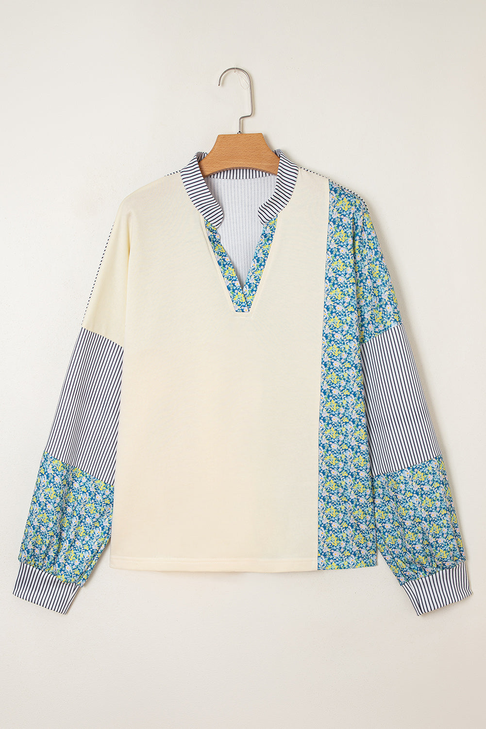 Threaded Pear Syllena Collared Boxy Fit Sweatshirt