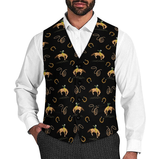 Baha Ranch Rodeo Cowboy Men's Sleeveless Suit Vest