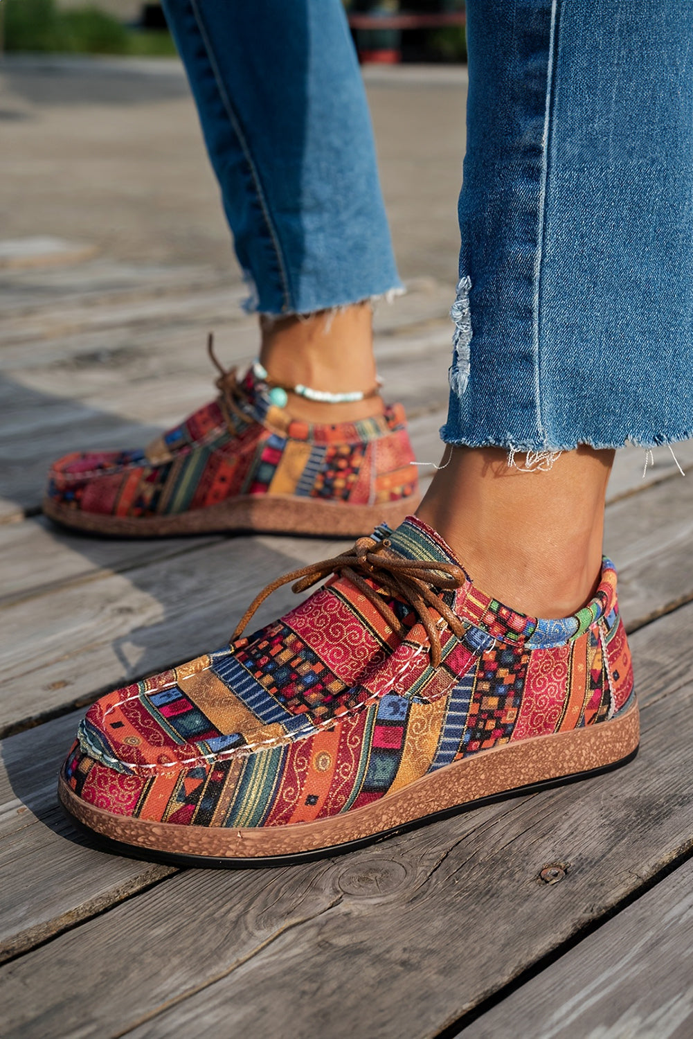 Threaded Pear Octavia Decor Slip On Shoes