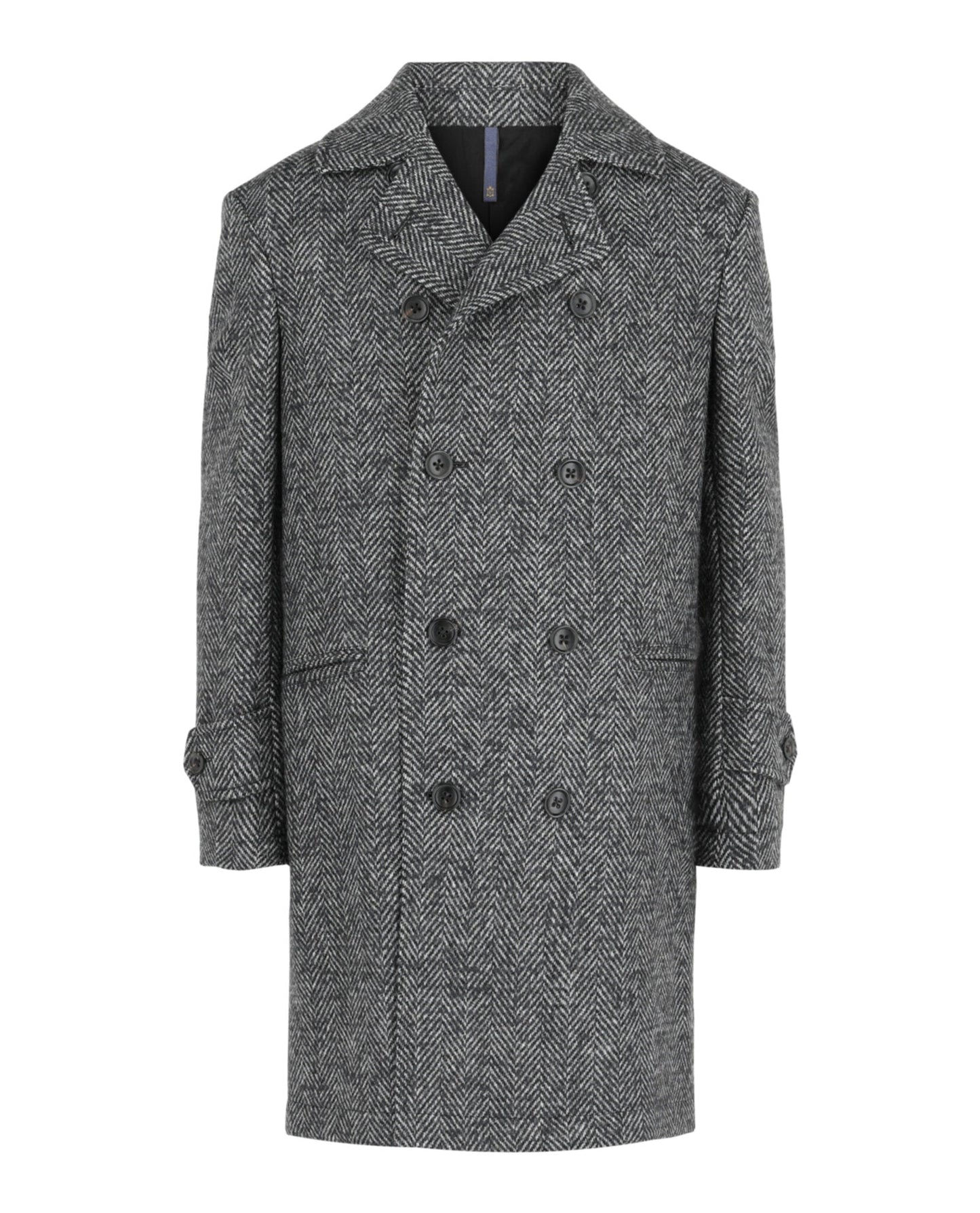Slowear Monterdoro Herringbone Double-Breasted Coat