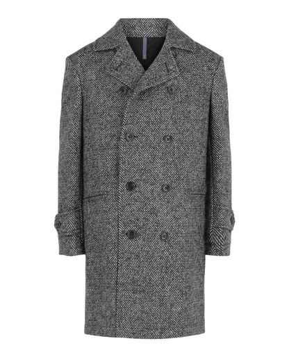 Slowear Monterdoro Herringbone Double-Breasted Coat