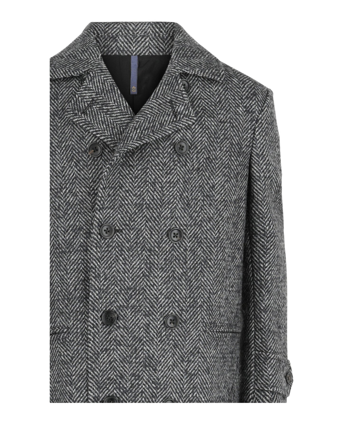 Slowear Monterdoro Herringbone Double-Breasted Coat