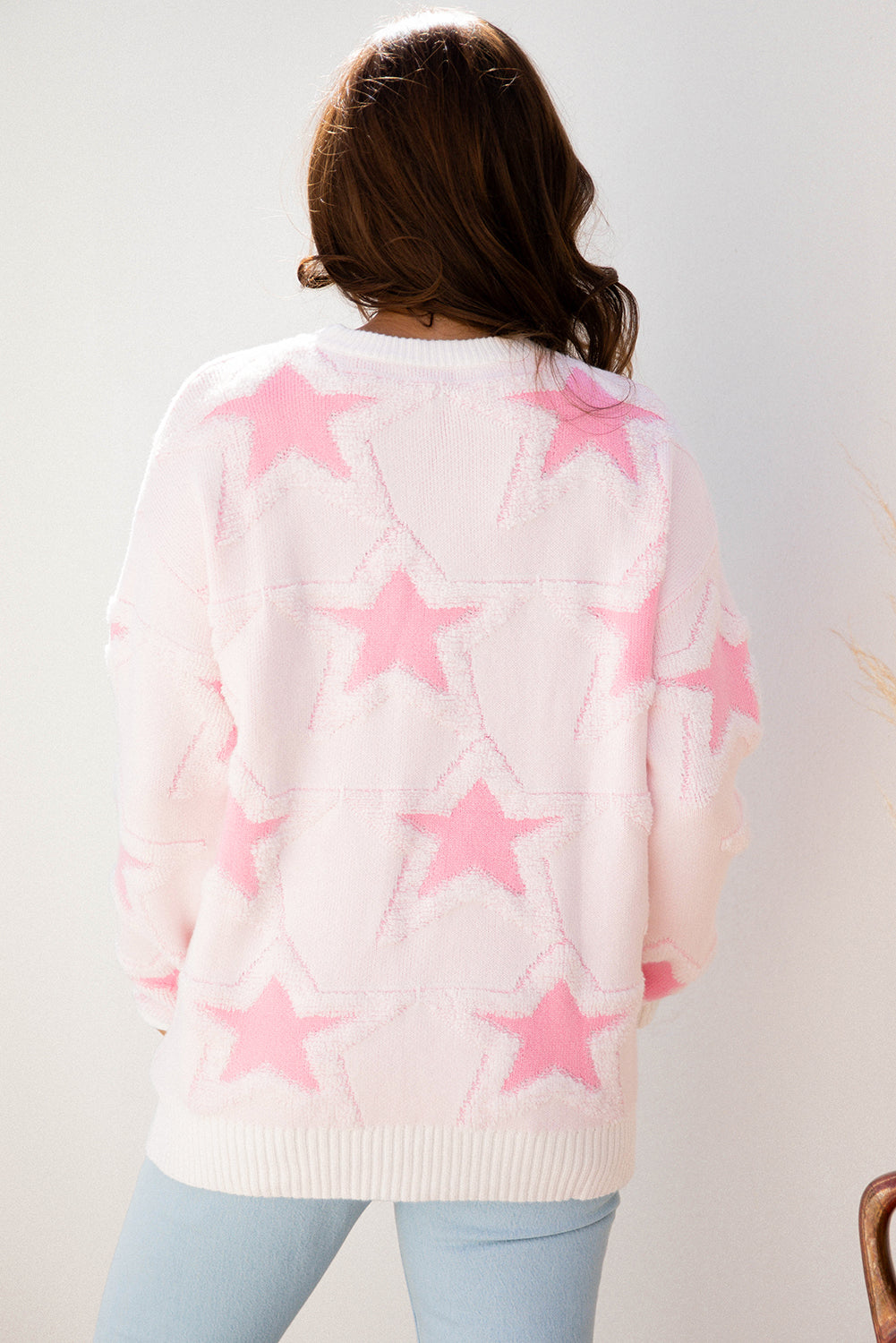 Threaded Pear Maelle Edge Drop Shoulder Sweater