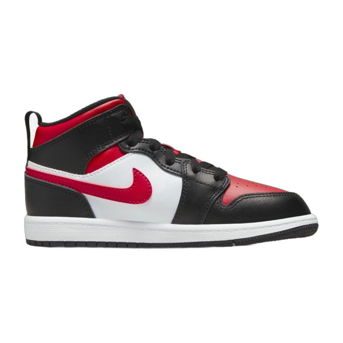 Air Jordan Preschool Retro 1 Mid Ps 'Fire Red' Sneakers