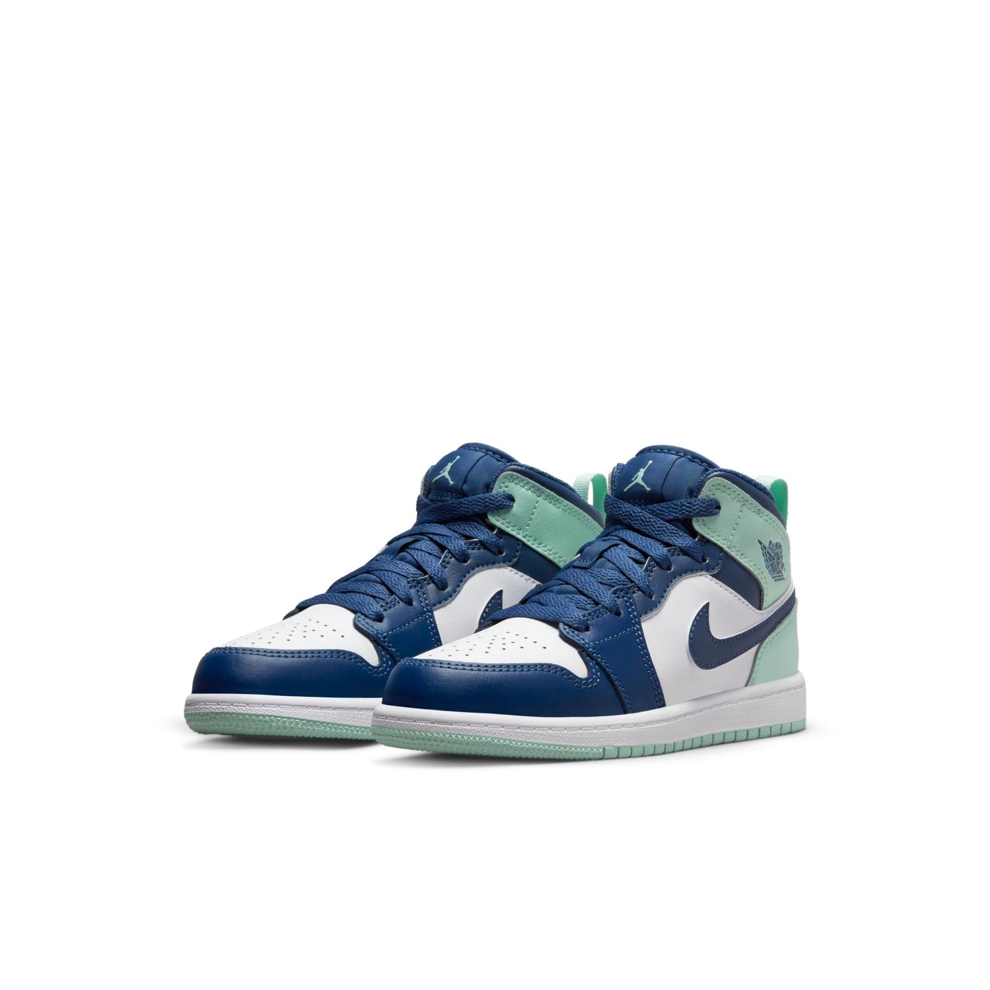 Preschool Air Jordan Retro 1 Mid 'Mystic Navy Mint Foam' (Ps)