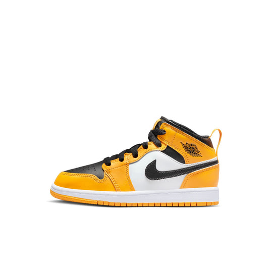 Preschool Air Jordan Retro 1 Mid 'Taxi' (Ps)