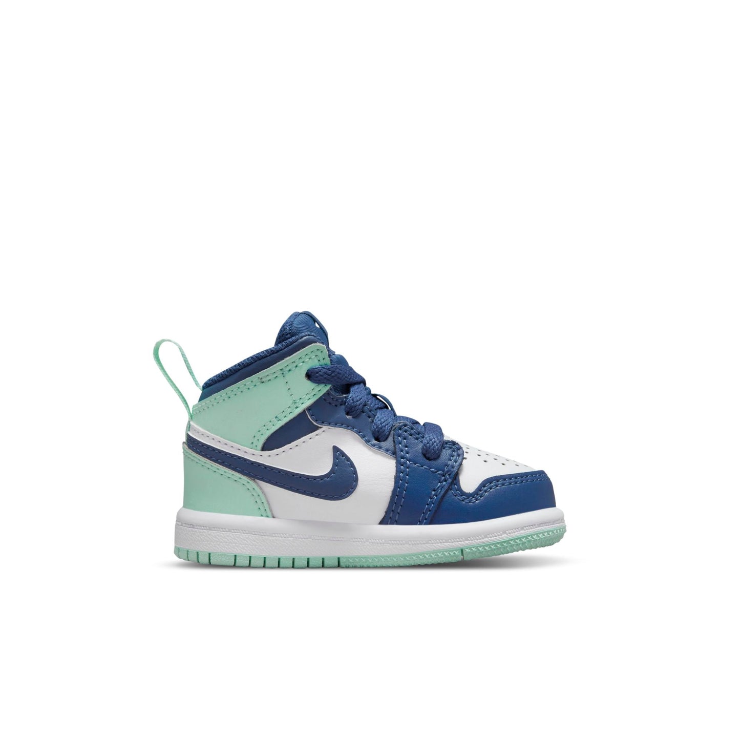 Air Jordan Toddlers Retro 1 Mid Td 'Mystic Navy Mint Foam' Sneakers