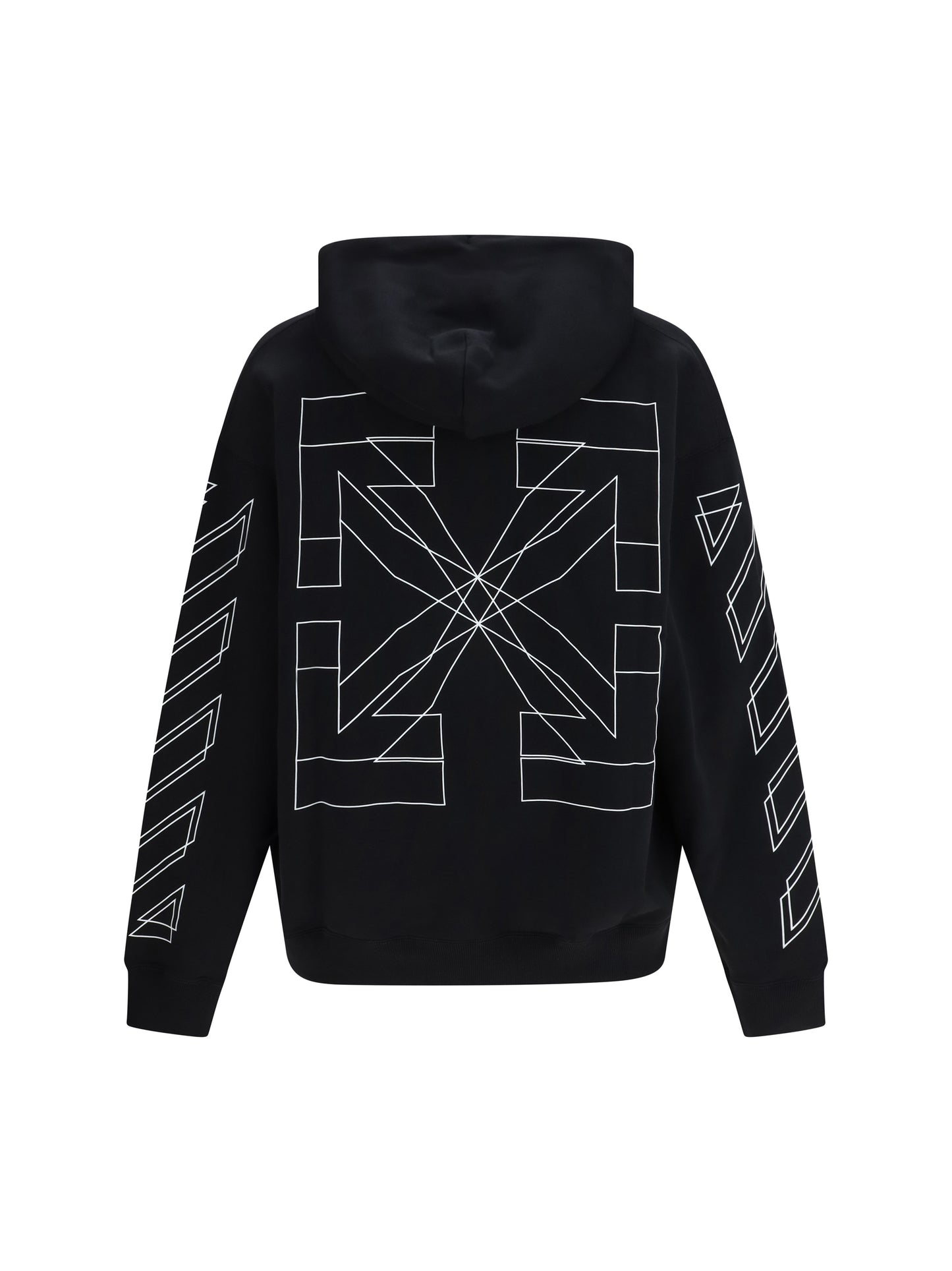 Hoodie Big Double Arrow Black