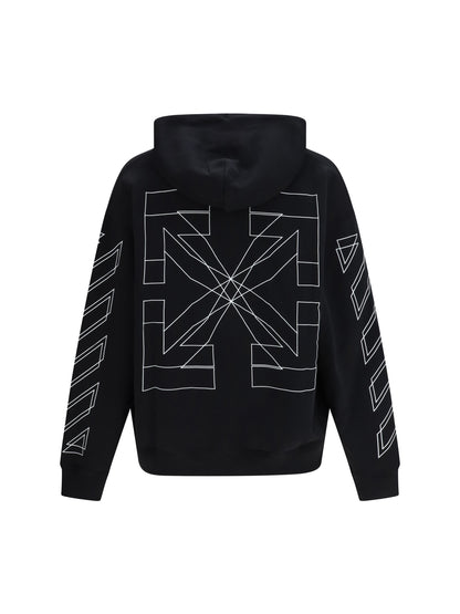 Hoodie Big Double Arrow Black