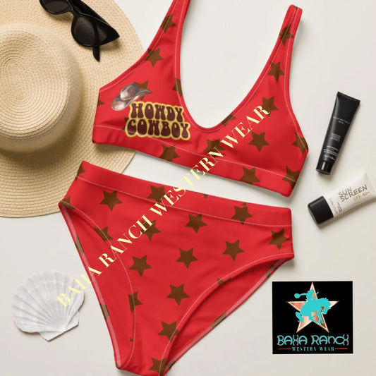 Yeehaw Howdy Cowboy Bikini M