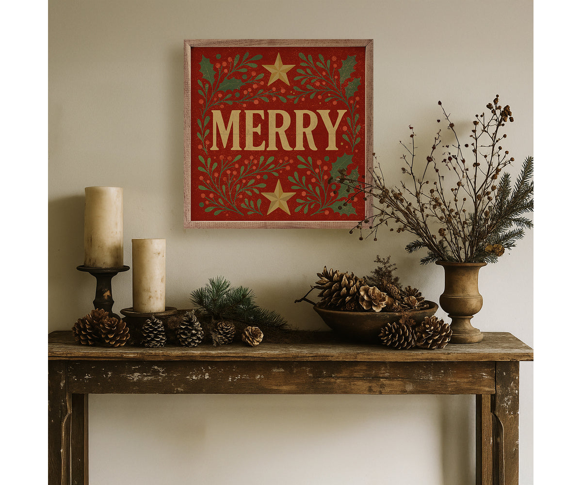 Kendrick Home Decorative Merry