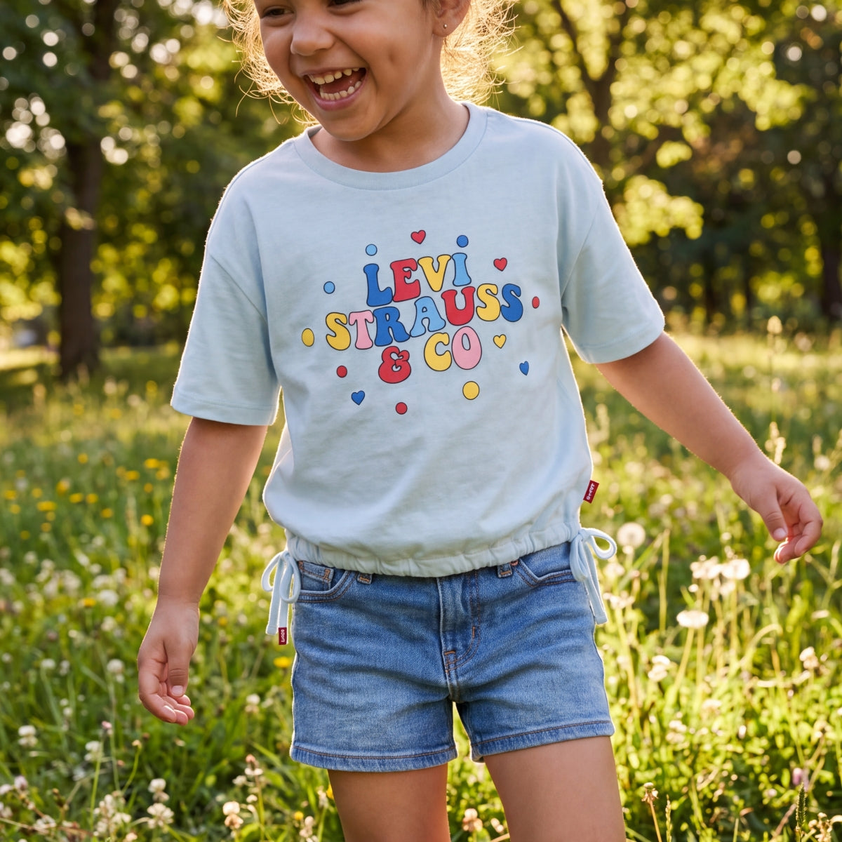Levi's Girls' Meet & Greet Cinched Crop T-Shirt