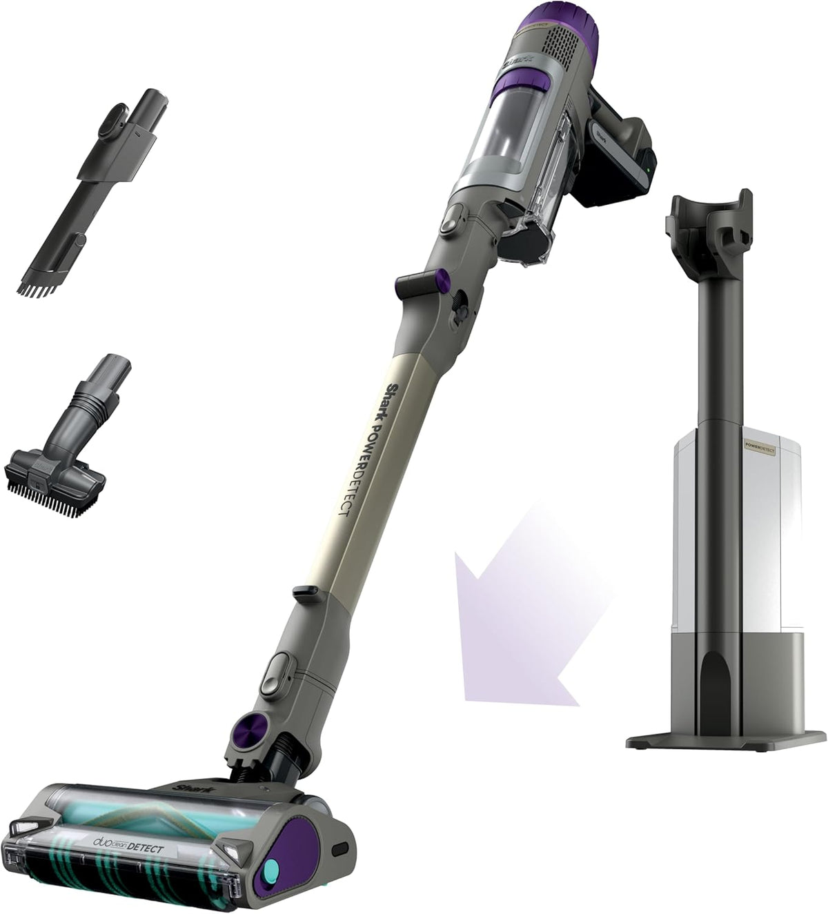 Shark Ip3251 Cordless Vacuum Cleaner Powerdetect Clean and Empty System Dark Gray WS1