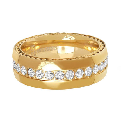 CZ Rope Accent Ring