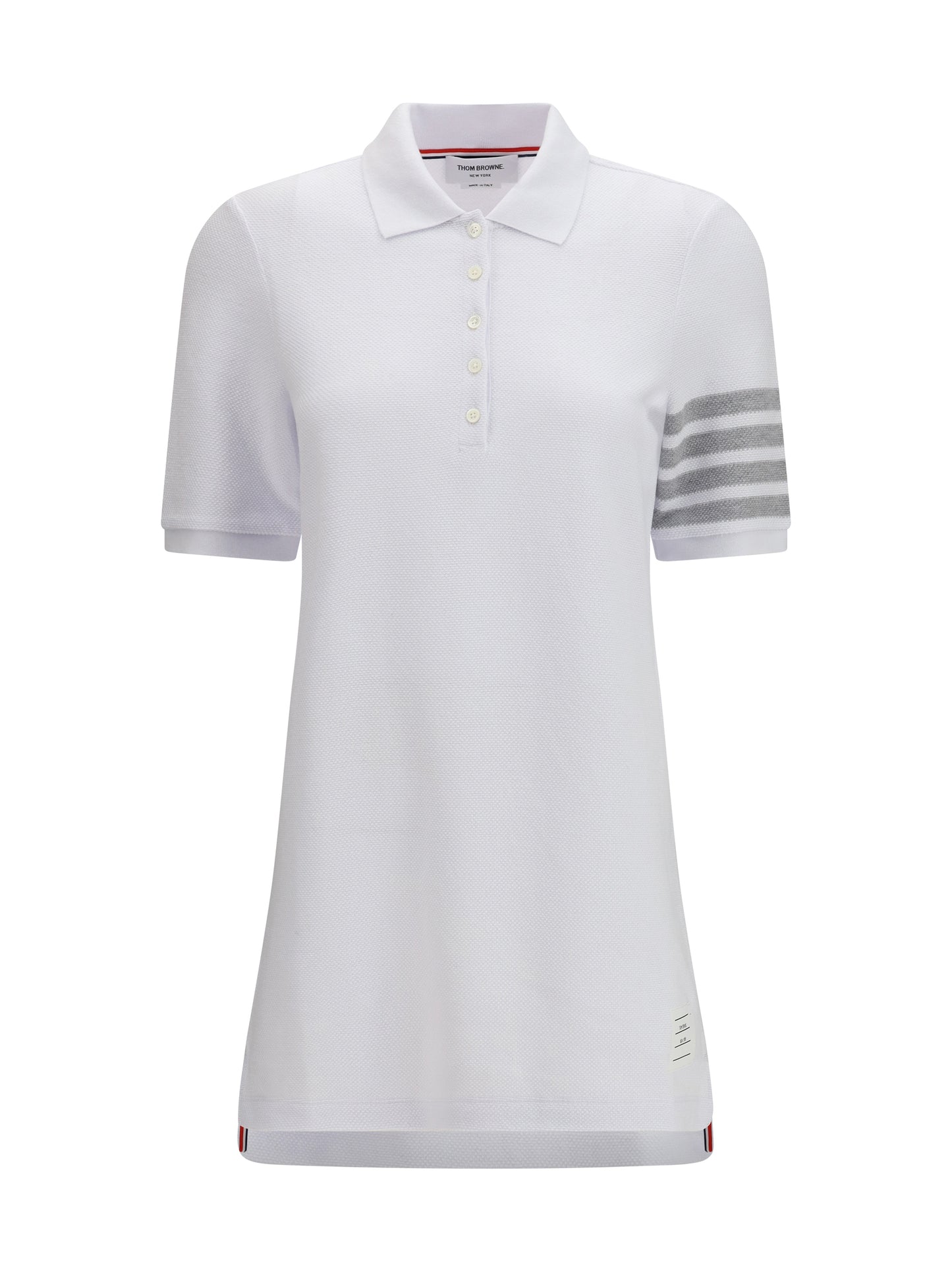 Piqué Polo Dress White
